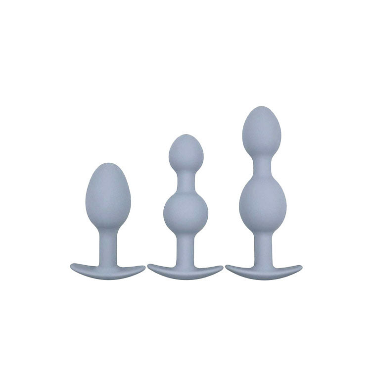 Adam & Eve Vibra-Ball Trio Weighted Anal Training Set – Set of 3 Plugs > Anal Range > Butt Plug Kits