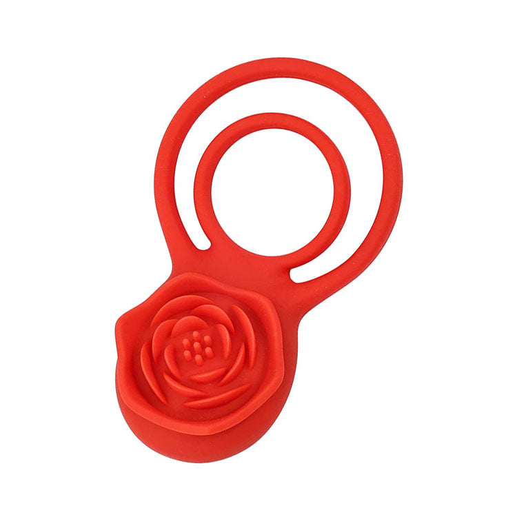Adam & Eve Vibrating Rose Double Enhancer – USB Rechargeable Remote-Controlled Cock Ring > Cock Ring > Vibrating
