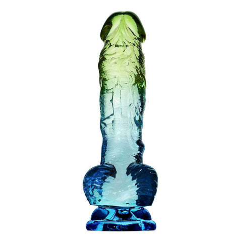 Adam & Eve Sensual Seaside (Blue/Green) – 8.5 Inch Realistic Dildo > Dildos > Realistic Dildos
