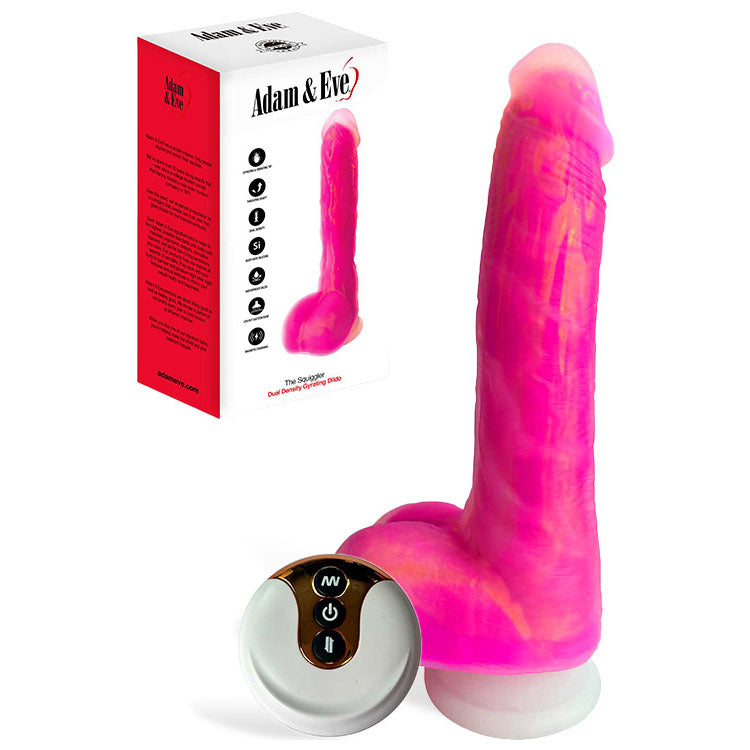 Adam & Eve The Squiggler – USB Rechargeable Thrusting Vibrating Dildo 22.8 cm Pink > Dildos > Thrusting Dildos Main image