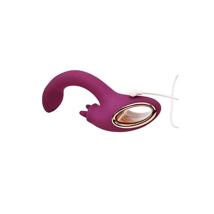 Adam & Eve Rose Gold Clit Tickler 22cm USB Rechargeable Rabbit Vibrator > Vibrators > Ladies > Rabbit