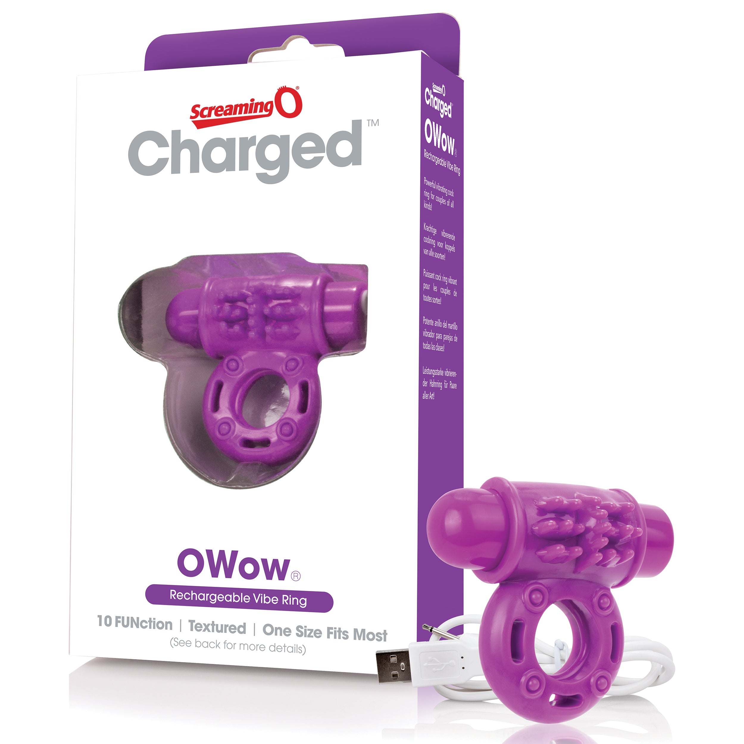 O Wow Ring – Rechargeable Vibrating Cock Ring with 10 Vibration Functions > Cock Ring > Vibrating