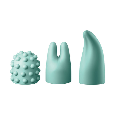 JimmyJane Canna Teal 21.8 cm Massage Wand with 3 Heads Vibrators