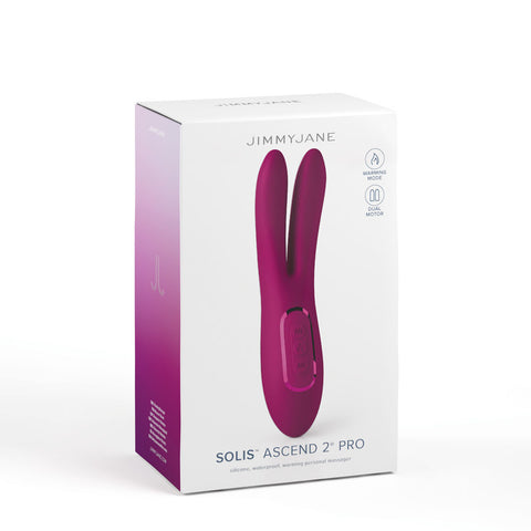 JimmyJane Solis Ascend 2 PRO Purple 16 cm Dual Tip Stimulator STIMULATORS
