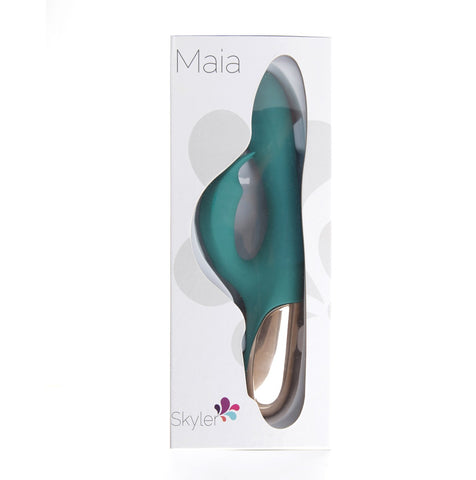 Maia Skyler 21.6 Centimeter USB Rechargeable Bendable Rabbit Vibrator VIBRATORS-RABBIT-MULTI