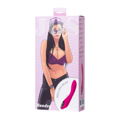 JOS Beadsy Rolling Bead Vibrator Hot Pink 10 Modes Vibrators - G Spot