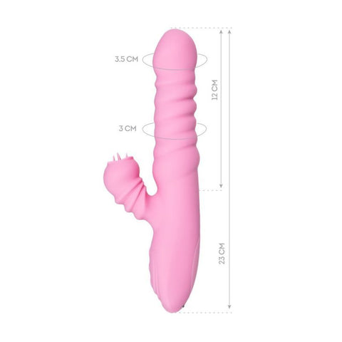 JOS Lixy Heating and Rotating Petal Tickler 7 Inch VIBRATORS-RABBIT-MULTI