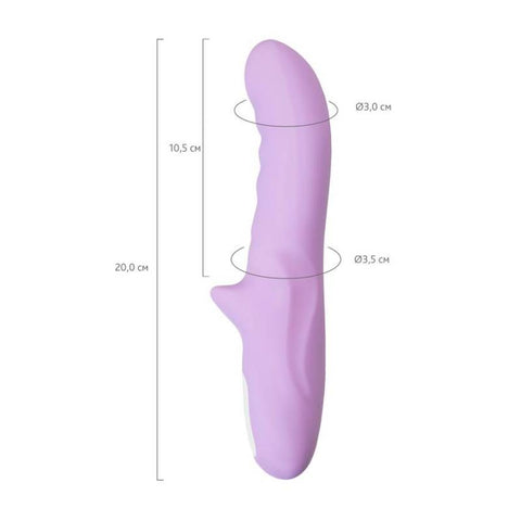 JOS Merry Gor Rotating Shaft Vibrator Violet 20.7cm Vibrators