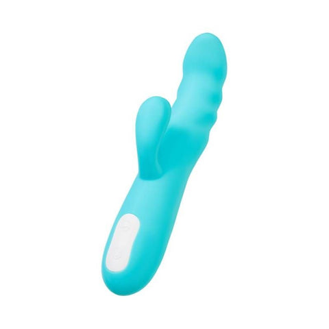 JOS Merry Swirl Rotating Shaft Rabbit Vibrator Blue 20.7cm Default Title VIBRATORS-RABBIT