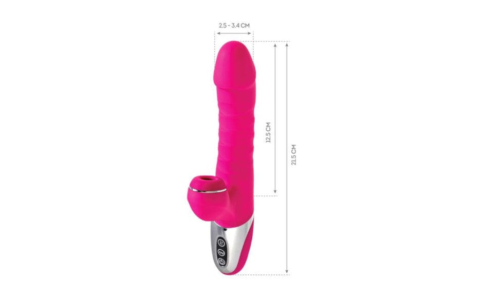 JOS To-Frolly Thrusting and Sucking Vibrator 2cm Stretch > Vibrators > Ladies > Rabbit Multi