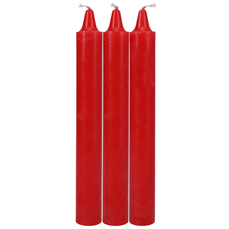 Japanese Drip Candles Red 3 Pack for Sensation Play > Candles > Drip