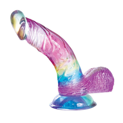 Jellido 14cm Curved Dildo Clear Realistic Pleasure Device > Dildos > Slim Dildos