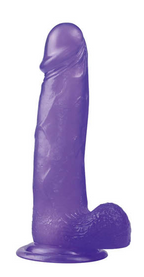 Jelly Studs Purple 8 Inch Realistic Dong > Dildos > Realistic Dildos