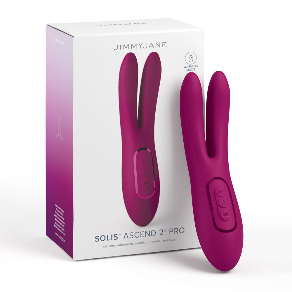 JimmyJane Solis Ascend 2 PRO Purple 16 cm Dual Tip Stimulator > Vibrators > Ladies > Clitoral Vibrators and Stimulators