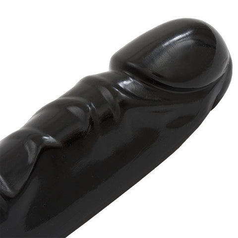 Jr Veined Double Header (Black) – 12 Inch Flexible Dong > Dildos > Double Dildos