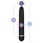 Rose Luxuriate Black Vibrator 7 Inch Multi-Speed Design > Vibrators > Standard Vibrators