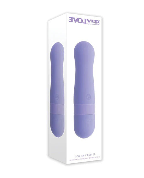 Evolved Squishy Bullet – 11 cm USB Rechargeable Vibrating Bullet Purple > Vibrators > Mini Vibrators