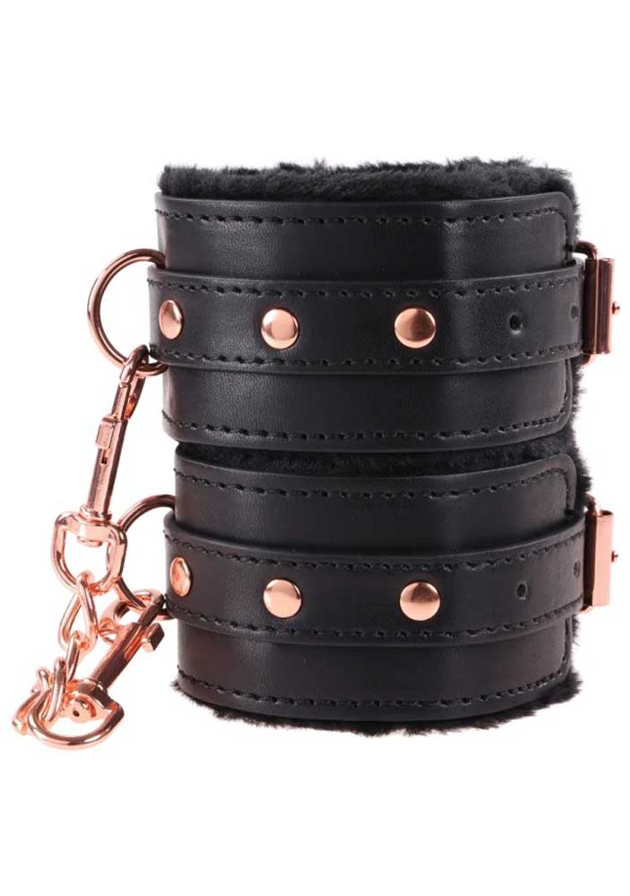 Sex & Mischief Brat Kit with Wrist Restraints and Flogger Black > Bondage Gear > Restraints
