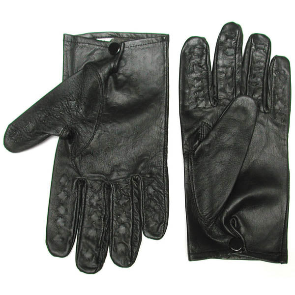 KinkLab Vampire Gloves Small Leather Gloves with Metal Spikes Sensory Play Gloves Secondary image