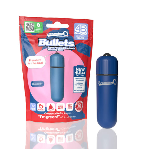 Bullets 4B Low Pitch Bass (Blueberry) > Vibrators > Mini Vibrators