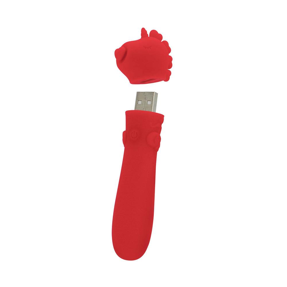 Unihorn Cupid's Beau Silicone USB Rechargeable Bullet Vibrator with 10 Speeds > Sex Toys For Ladies > Clitoral Vibrators and Stimulators