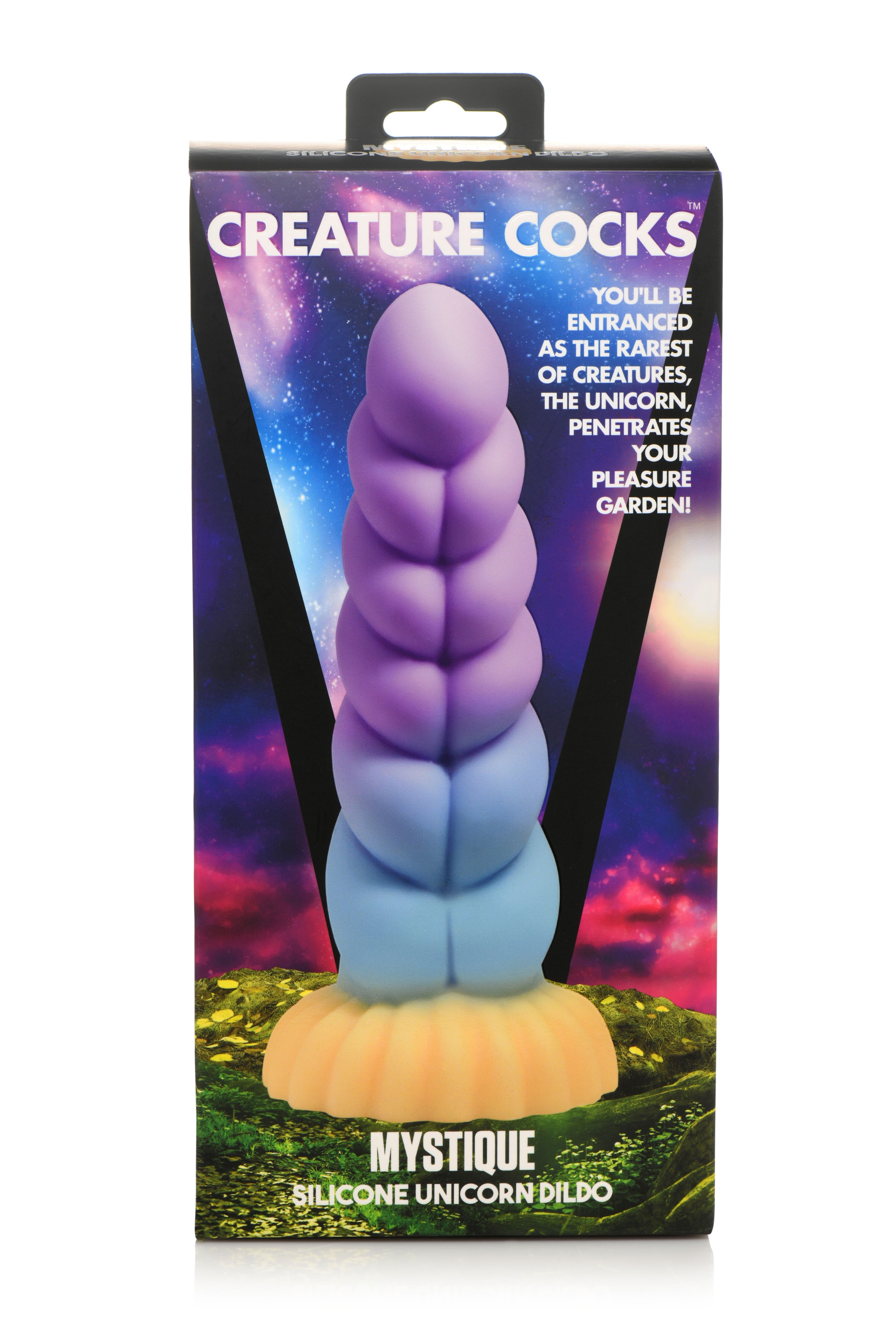 Creature Cocks Mystique Silicone Unicorn Dildo 21cm – Vibrant Silicone Dildo 8 inch Multi > Dildos > Fantasy