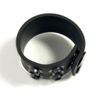Boneyard Silicone Ball Strap 1.5 Inch with 3 Snap Closure in Black Black > Cock Ring > Adjustable