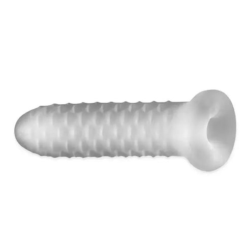 Fat Boy Checker Plate Sheath 5.5in for Solo or Partnered Play Clear > Sex Toys For Men > Penis Sleeves