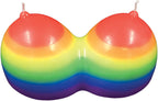 Rainbow Jumbow Boobie Candle – Decorative Candle > Candles > Novelty