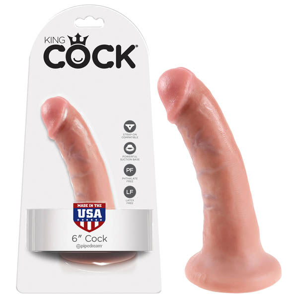 King Cock 6 Inch Realistic Flesh Dong Dongs Realistic