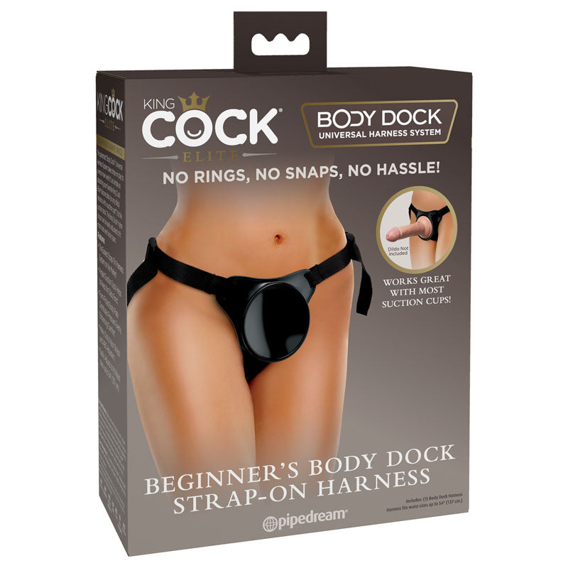 King Cock Elite Beginner's Body Dock Strap-On Harness Adjustable Size > Dildos > Strap On Harnesses Main image