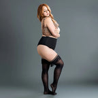 Kixies Keila Fringe Sheer Thigh Highs Size D > Clothes > Hosiery > Stockings