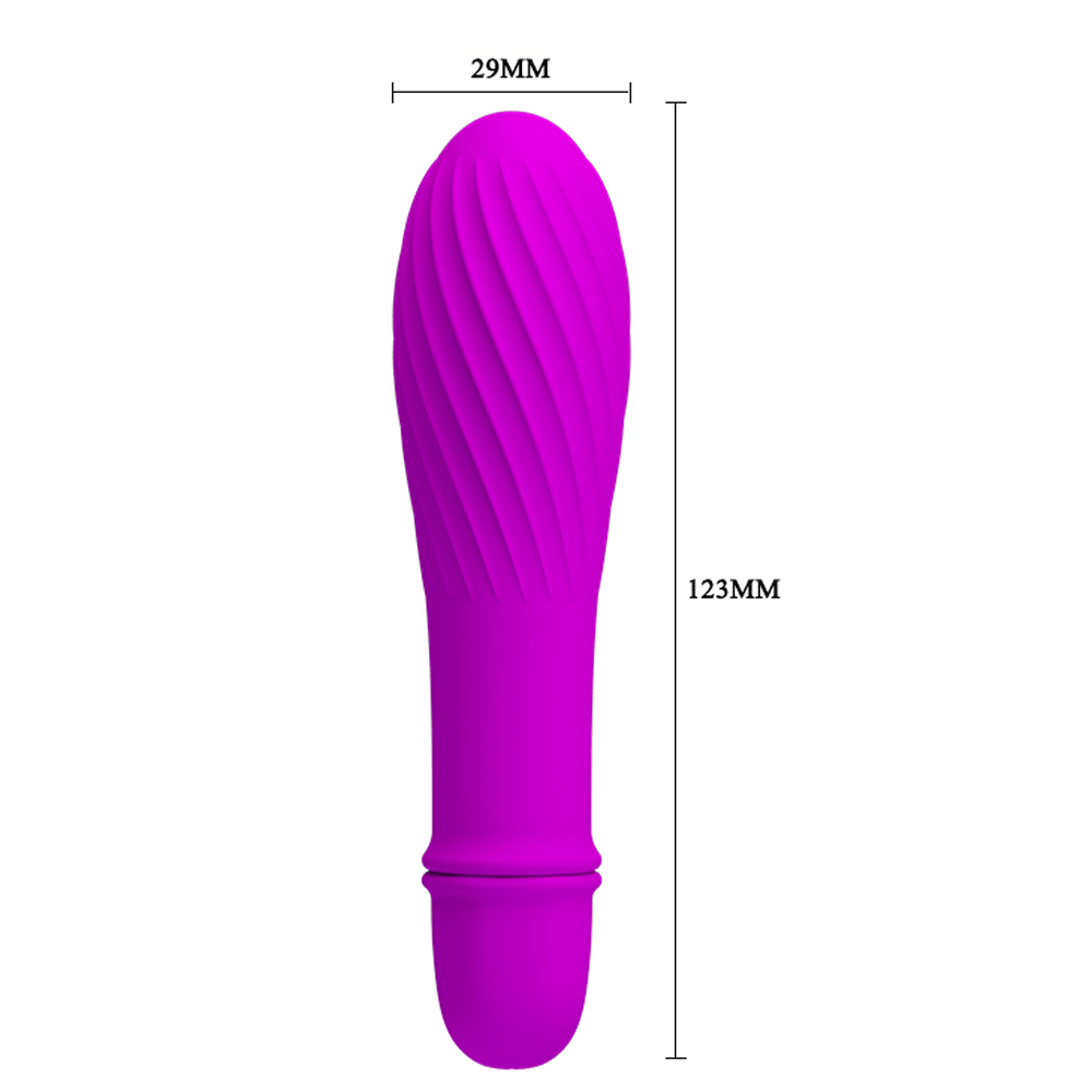 Solomon Mini Vibrator – Silicone Small Vibrator with Swirl Tip > Vibrators > Mini Vibrators