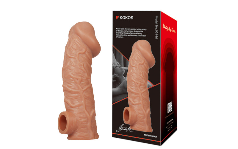 Kokos Cock Sleeve 001 - Penis Extension Sleeve Large Size 7" Inch Extra 1" Inch Secondary image