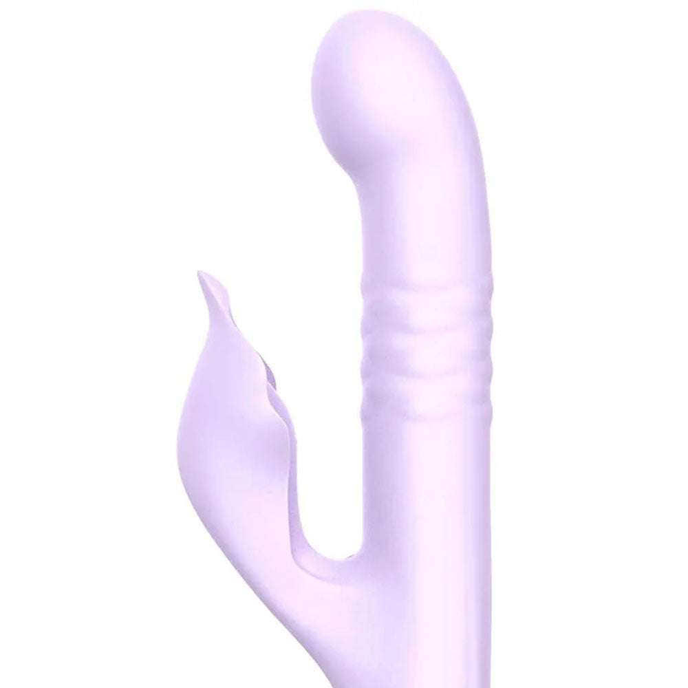 Adam & Eve Eves Throbber Lilac 25.4cm USB Rechargeable Pulsating Rabbit Vibrator > Vibrators > Ladies > Rabbit