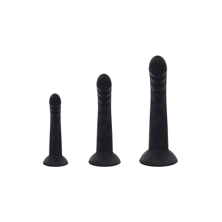 Adam & Eve Adams Ridged Trio – Silicone Anal Training Kit Set of 3 Sizes > Anal Range > Butt Plug Kits