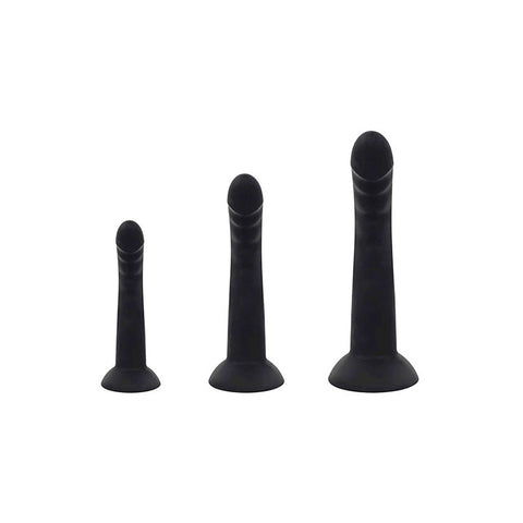 Adam & Eve Adams Ridged Trio – Silicone Anal Training Kit Set of 3 Sizes > Anal Range > Butt Plug Kits