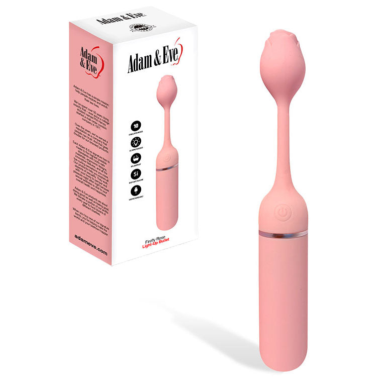 Adam & Eve Firefly Rose – USB Rechargeable Bullet Vibrator Pink > Vibrators > Mini Vibrators Main image
