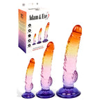 Adam & Eve Sunset Dreams Trio – Multicoloured Dildo Set of 3 Sizes Coloured > Dildos > Realistic Dildos