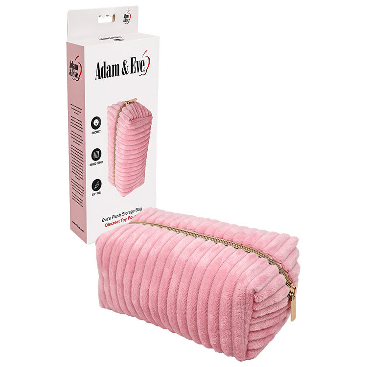 Adam & Eve Eves Plush Storage Bag – Discreet Luxury Storage Bag Pink > Essentials > Toy Storage