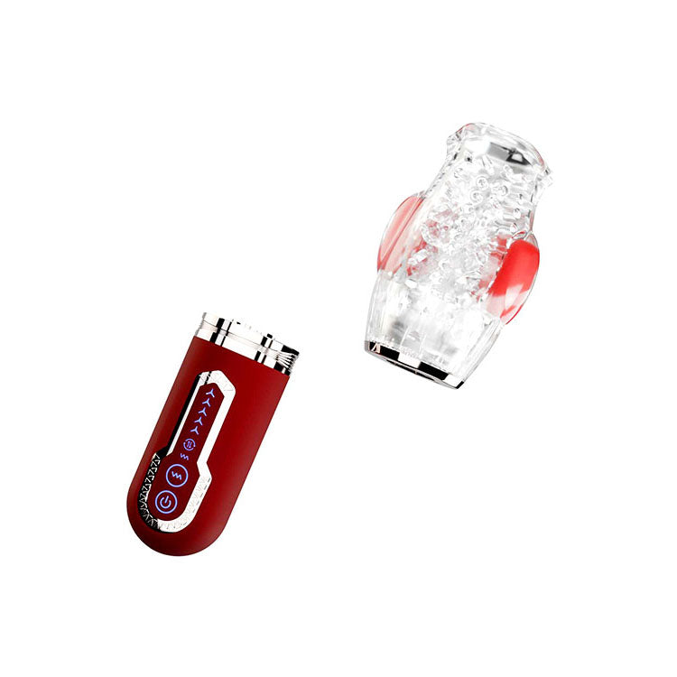 Adam & Eve Pleasure Pro 3000 (Red) – USB Rechargeable Thrusting Rotating Stroker > Sex Toys For Men > Masturbators Premium