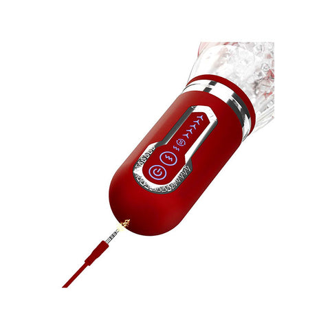 Adam & Eve Pleasure Pro 3000 (Red) – USB Rechargeable Thrusting Rotating Stroker > Sex Toys For Men > Masturbators Premium