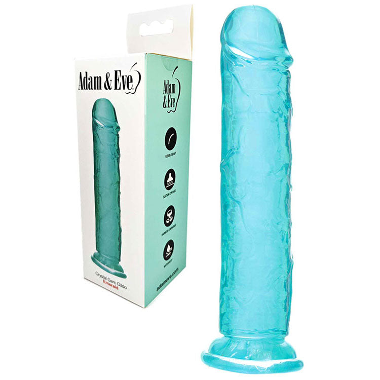 Adam & Eve Crystal Gem – Textured Shaft 19.8 Cm Dildo Secondary image