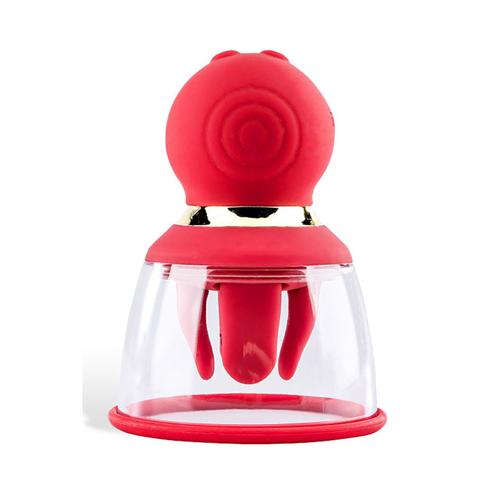 Adam & Eve Squeeze-N-Please Rechargeable Vaginal Pump With Fingers Red > Pumps > Female Pumps Main image