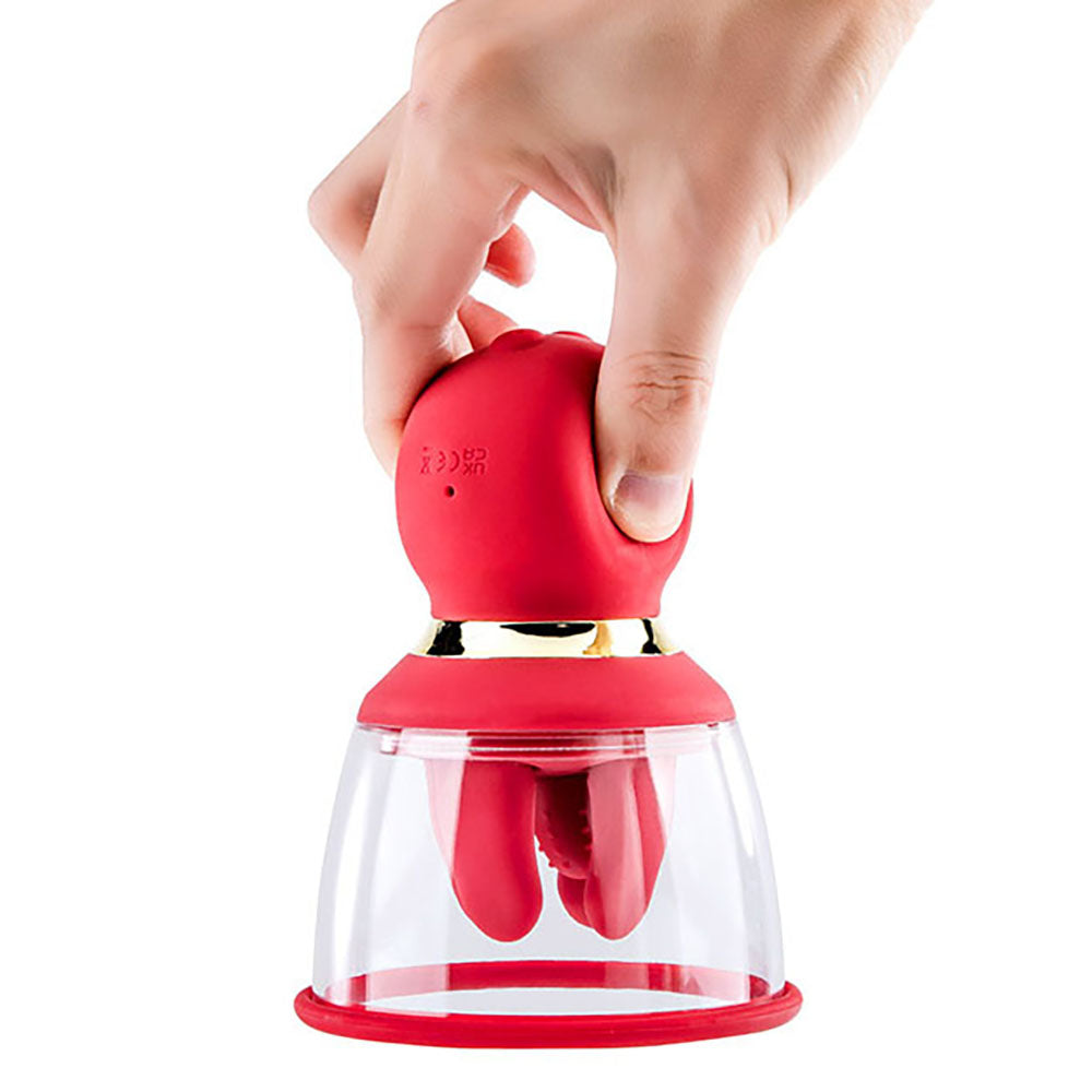 Adam & Eve Squeeze-N-Please Rechargeable Vaginal Pump With Fingers Secondary image