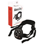 Adam & Eve Adjustable Strap-On Harness - Two Metal Rings Black > Dildos > Strap On Harnesses