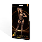 LAPDANCE Keyhole Suspender Hose Bodystocking (Black) – One Size Lingerie > Clothes > Bodies and Playsuits