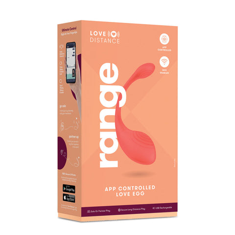 Love Distance Rechargeable Love Egg with App Control in Coral EGGS