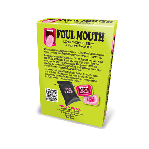 Foul Mouth Card Game for 2-6 Players - Fun Challenge Games