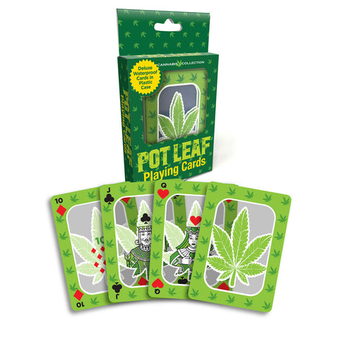 Pot Leaf Waterproof Playing Cards for Adult Party Games Playing Cards